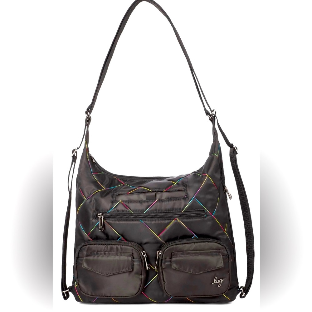 Lug Black Quilted Backpack